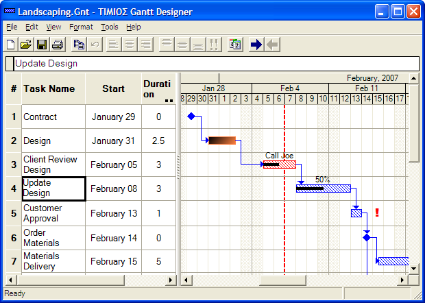 Gantt Designer 2.0.3753.34446 software screenshot