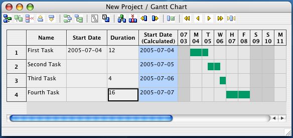 GanttPV for the Mac v0.10 software screenshot