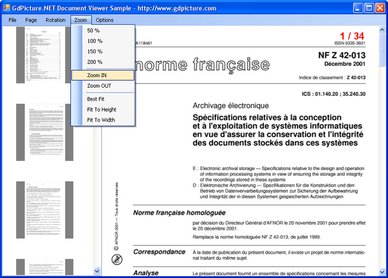 GdPicture.NET Document Imaging SDK 14.0.9 software screenshot