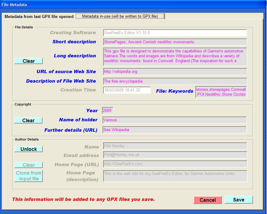 GeePeeEx Editor 1.12.2 software screenshot