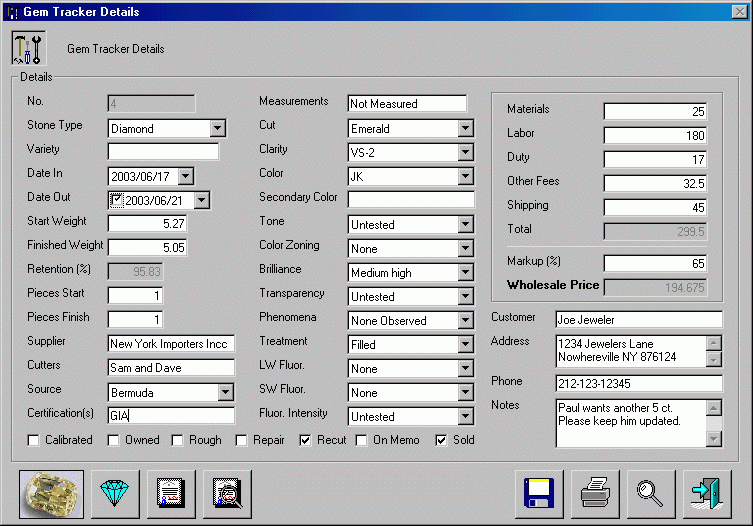 GemTracker Pro 2.1.21 software screenshot