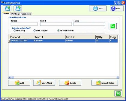 GenPageCbplus 1.46 software screenshot