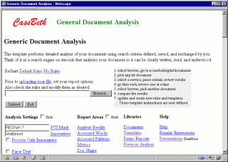General Document Analysis 1.0.0.0 software screenshot