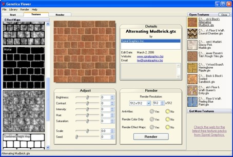 Genetica Viewer 2.5 software screenshot