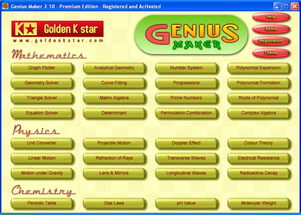 Genius Maker 3.02 software screenshot
