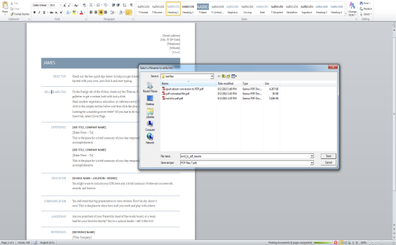 Genius PDF Converter 1.0 software screenshot