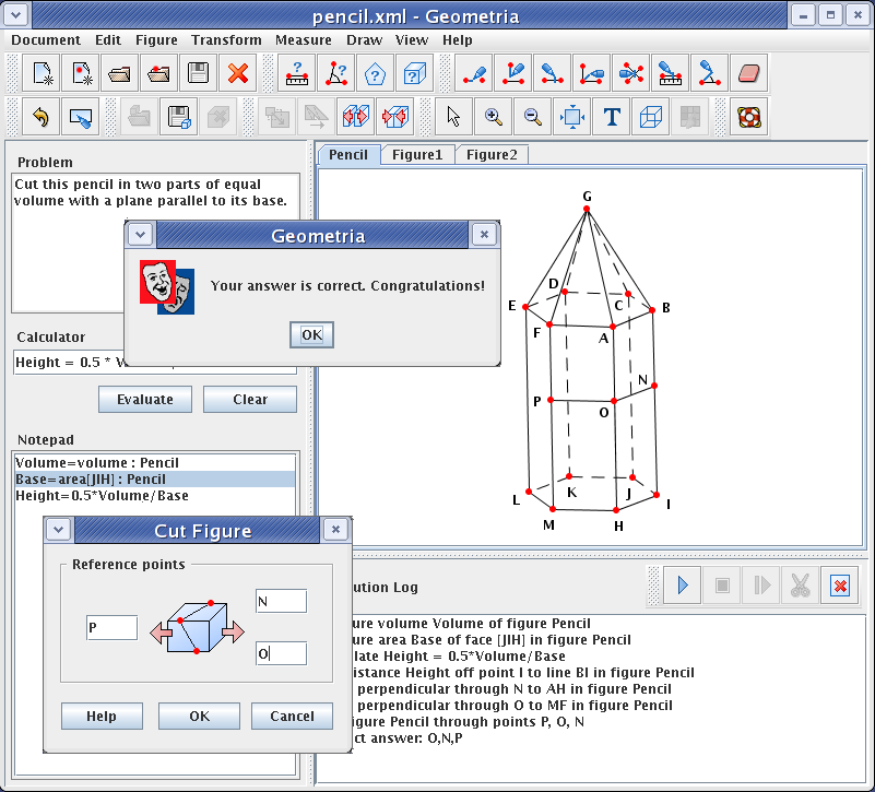 Geometria 3.2 software screenshot