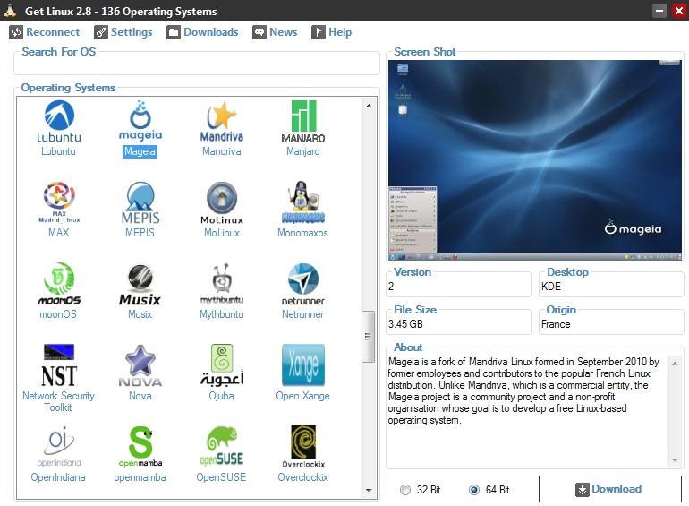Get Linux 3.0.0.0 software screenshot