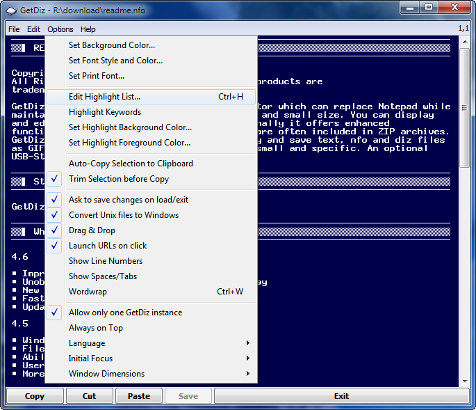 GetDiz 4.91 software screenshot