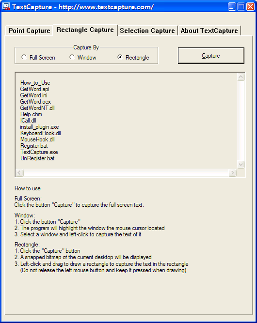 GetWord 4.3 software screenshot