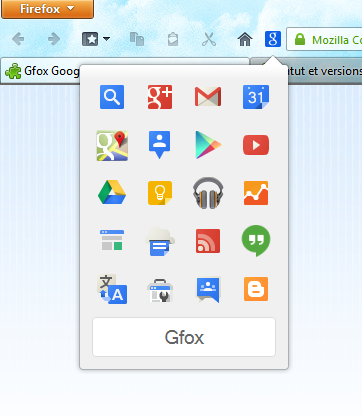 Gfox Google Shortcuts 1.3 software screenshot