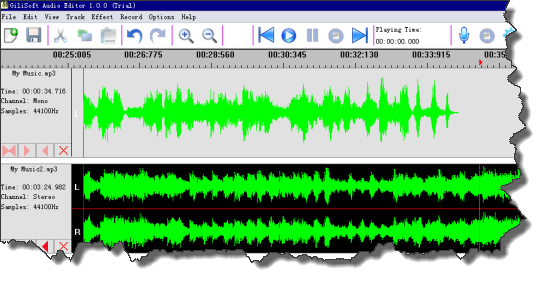 GiliSoft Audio Editor 1.1.0 software screenshot