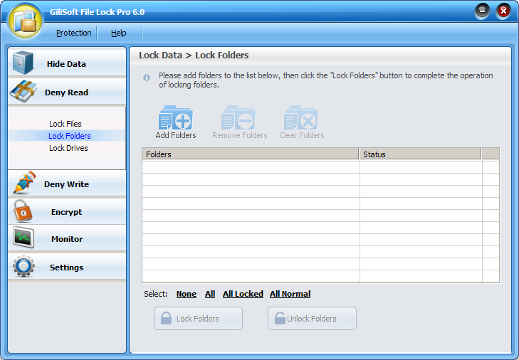 GiliSoft File Lock Pro 10.6.0 software screenshot