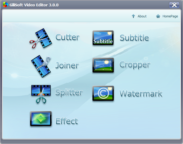 GiliSoft Video Editor 8.0.0 software screenshot