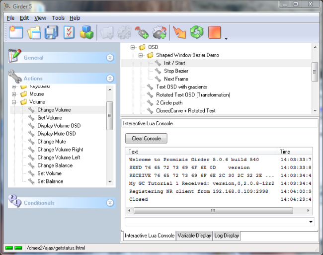 Girder 6.0.18.1 software screenshot
