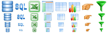 Glossy Data Icons 2013.1 software screenshot