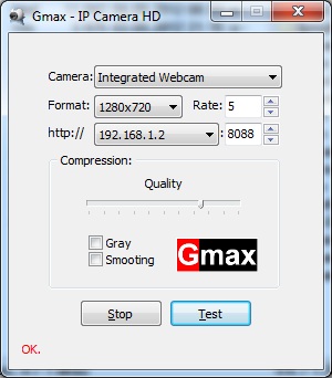 Gmax - IP Camera HD 1.0.1 software screenshot