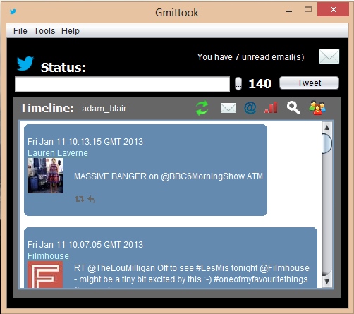 Gmittook 1.1 software screenshot