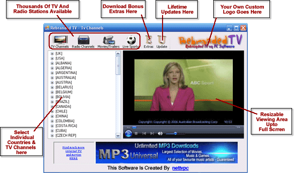 Gogglebox TV 1.0.0.4 software screenshot