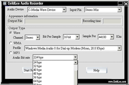 GoldLeo Audio Recorder 2.0 software screenshot
