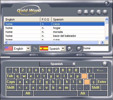 GoldWord Pro 2.2.1 software screenshot