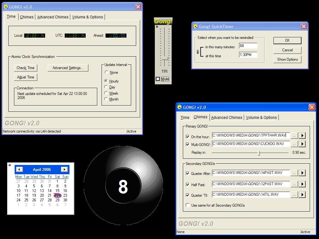 Gong! 2.00 software screenshot