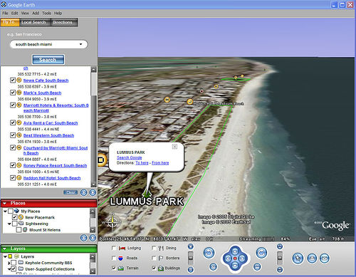 Google Earth 7.1.8.3036 software screenshot