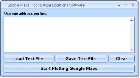 Google Maps Plot Multiple Locations Software 7.0 software screenshot
