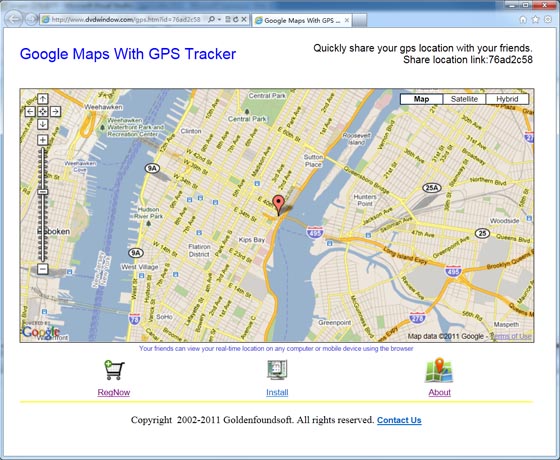 Google Maps With GPS Tracker 42.0 software screenshot