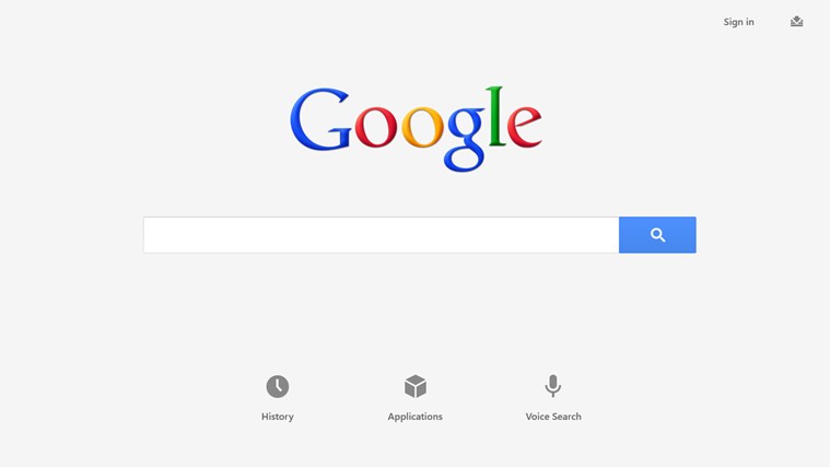 Google Search for Windows 8 1.1.1.37 software screenshot