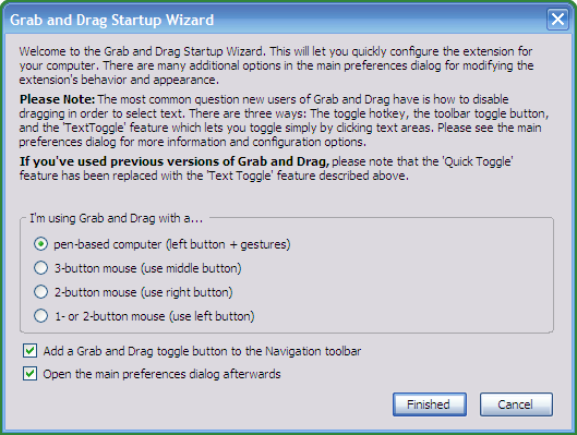 Grab And Drag 3.1.2 software screenshot