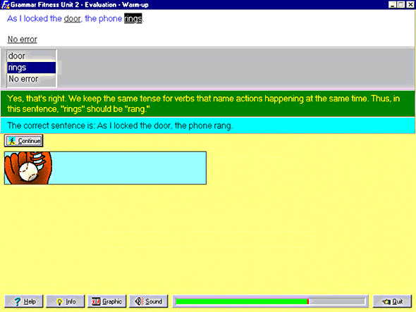 Grammar Fitness 4.0 software screenshot