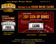 Grand Online Casino by Online Casino Extra 2.0 software screenshot