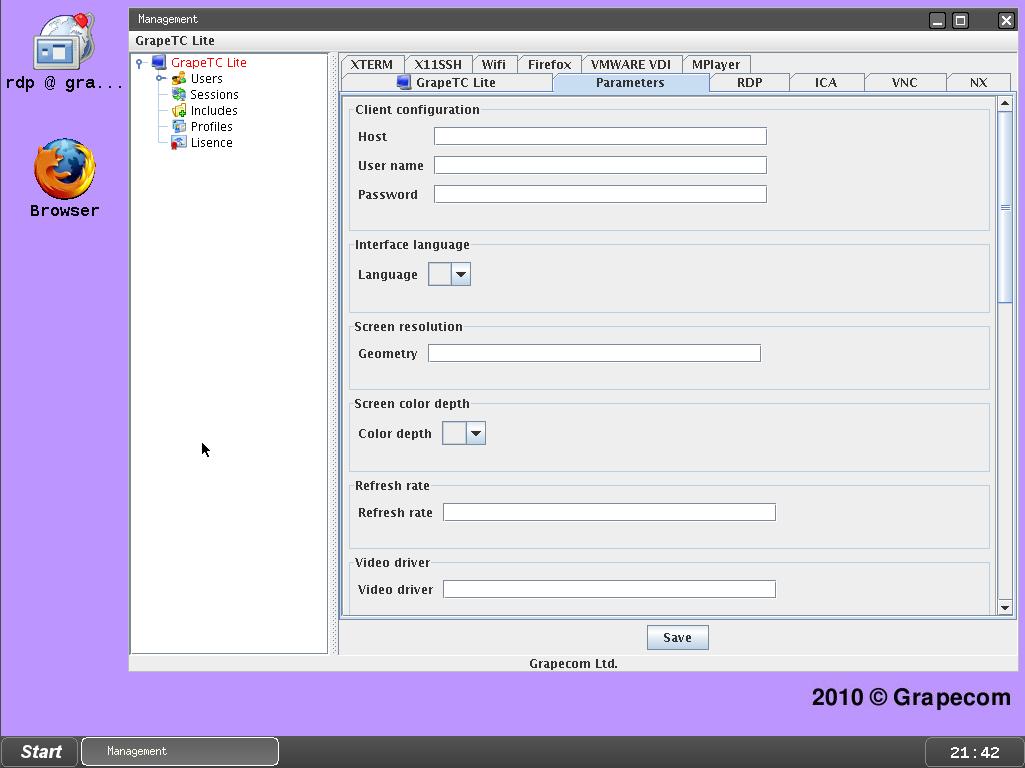 GrapeTC Lite 4.3.1 software screenshot
