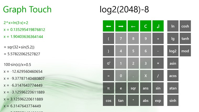 Graph Touch for Windows 8 1.0.2.8 software screenshot