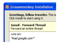 Greasemonkey 3.11 software screenshot