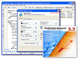 GridinSoft Notepad Lite 3.3.1 software screenshot