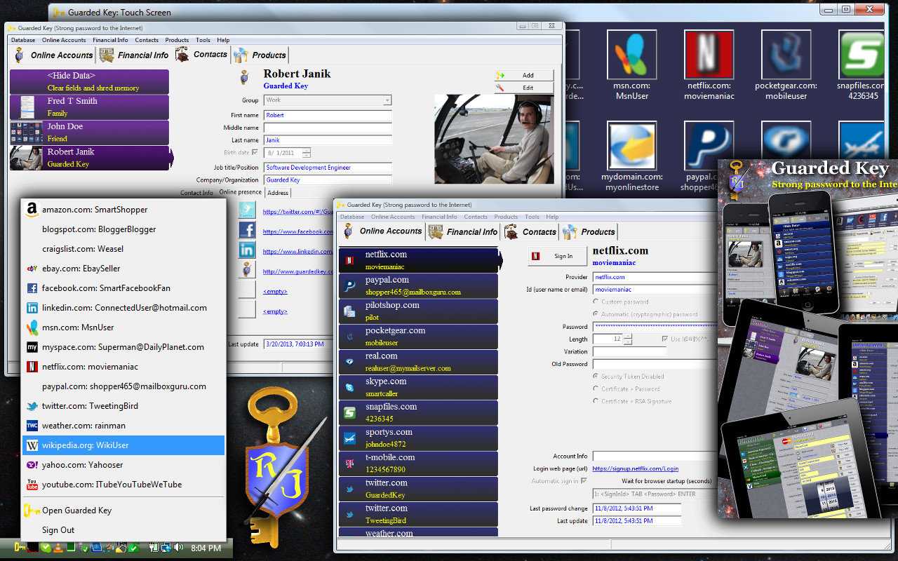 Guarded Key 1.2.2 software screenshot