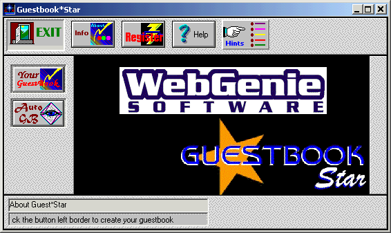 Guestbook Star 4.43 software screenshot