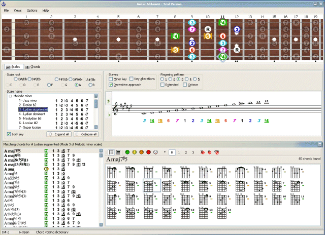 Guitar Alchemist Trial 1.21 software screenshot