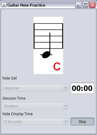 Guitar Note Practice  software screenshot