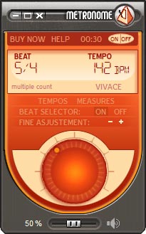 Guitar-Online Metronome 2.0 software screenshot