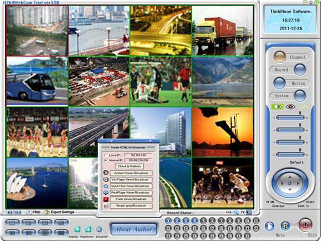 H264 WebCam 4.0 software screenshot