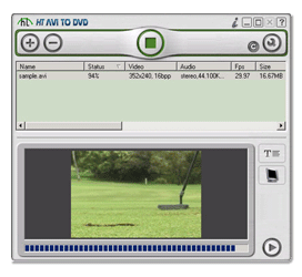 HT AVI to DVD 1.0 software screenshot