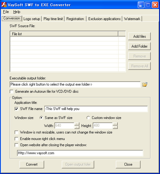 HTA to EXE Converter 3.25 software screenshot