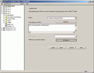 HTTracker 3.33 software screenshot