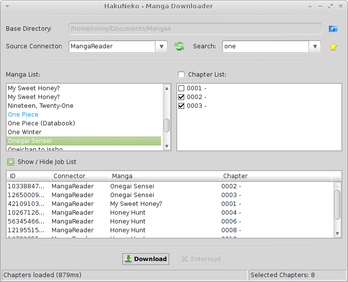 HakuNeko Portable 1.3.9 software screenshot