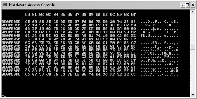 Hardware Access Console 1.2.2 software screenshot