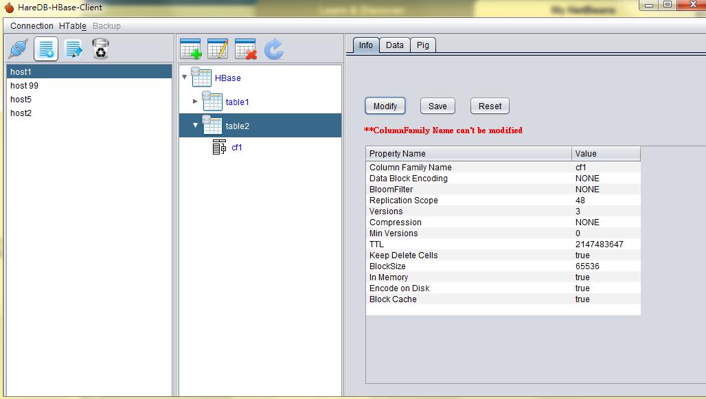HareDB-HBase-Client 1.98.04s software screenshot