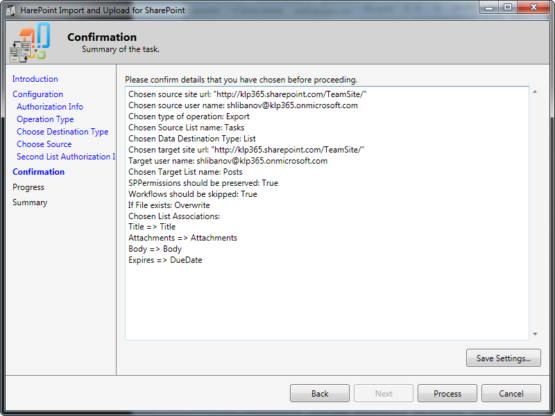 HarePoint Import and Upload for SharePoint 1.2.880 software screenshot